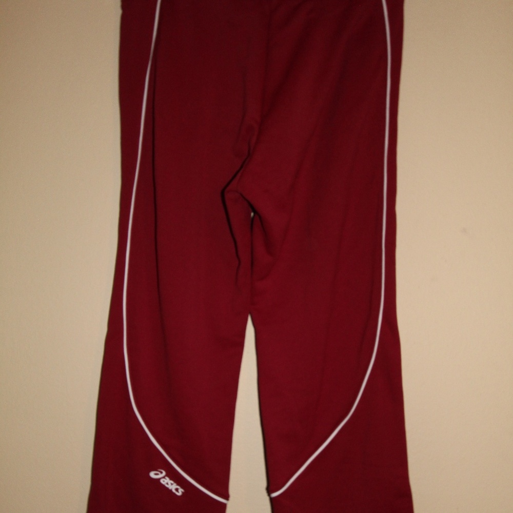 Women's Asics Sweatpants Maroon Size Medium